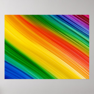 Póster Arcoíris vibrante de colores