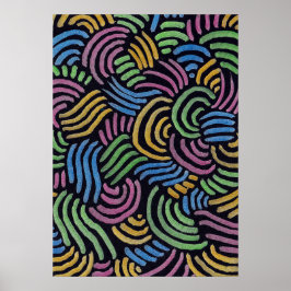 Póster arcos abstractos coloridos