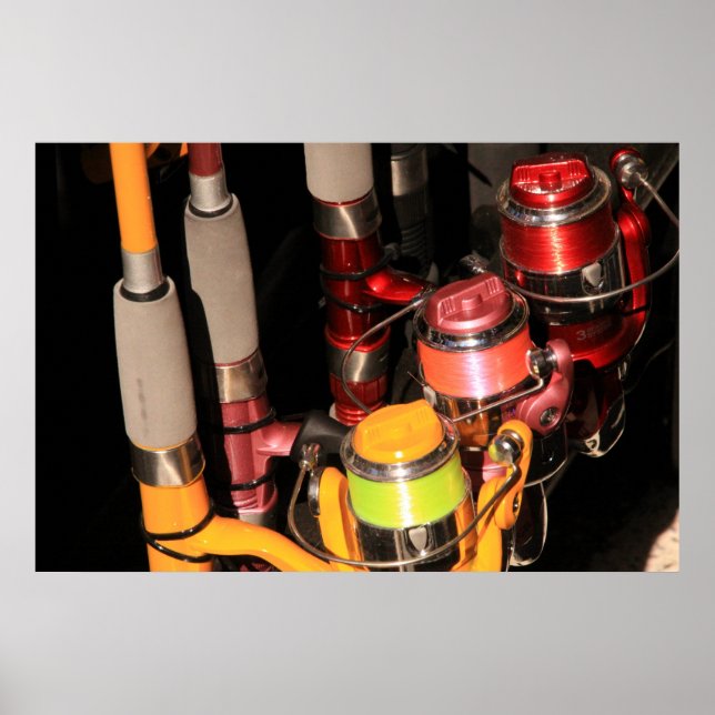 Póster Arcos de pesca con arcoiris (Frente)