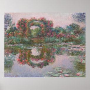 Póster Arcos floridos, Giverny - Claude Monet - c1913