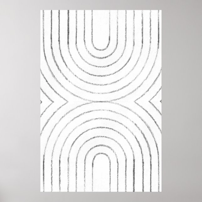 Póster Arcos lineales minimalistas (Frente)