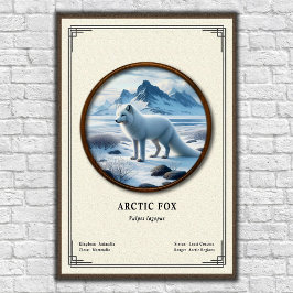 Póster Arctic Fox Zoology Series