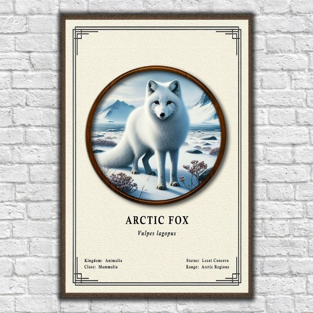 Póster Arctic Fox Zoology Series (Subido por el creador)