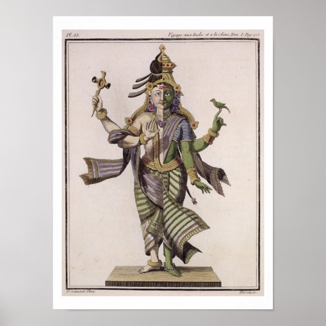 Póster Ardhanarishvara, de 'Voyage aux Indes et a la Ch (Frente)