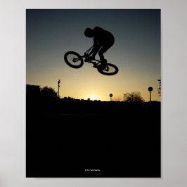 Póster Ardid de salto de calle BMX