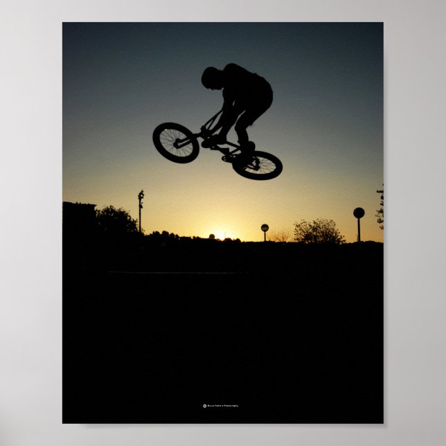 Póster Ardid de salto de calle BMX (Frente)