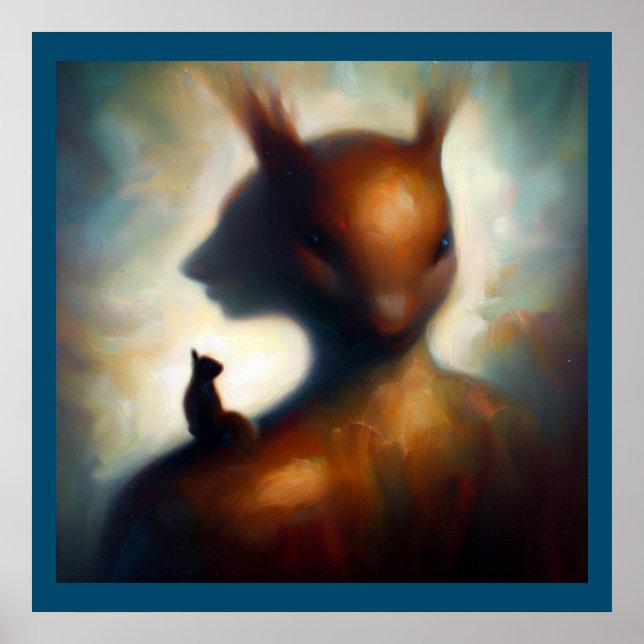 Póster ardilla de animales espirituales 2 (Frente)