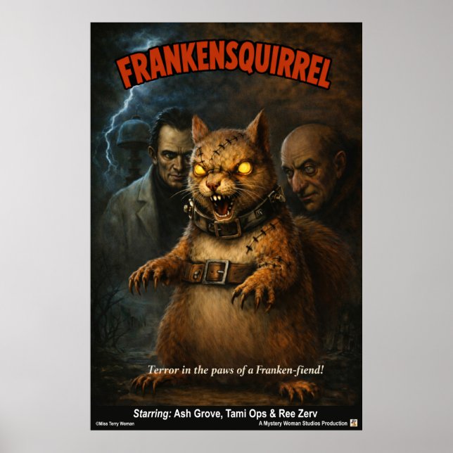 Póster Ardilla de Frankenstein (Frente)