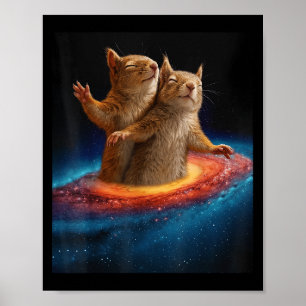 Póster ardilla De Memes Titanicos En El Espacio Regalo De