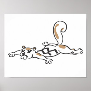 Póster Ardilla de roadkill
