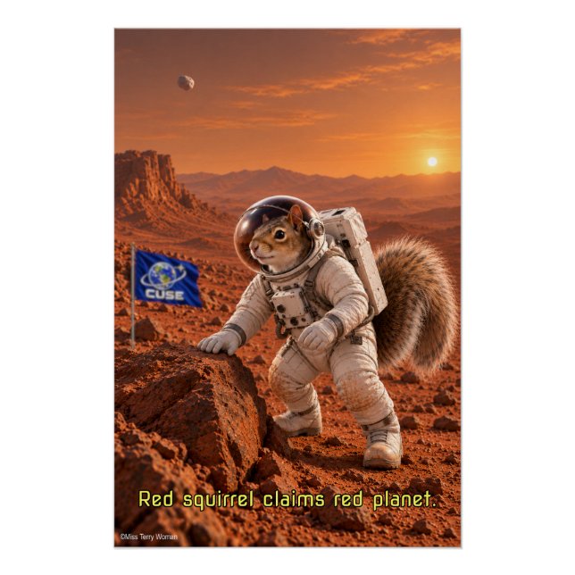 Póster Ardilla en Marte (Anverso)