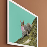 Póster Ardilla que sopla una foto de un animal de burbuja<br><div class="desc">Añade algo de diversión a tu pared con este poster peculiar pero lindo. Incluye una foto de una ardilla gris que soplaba una burbuja con un poco de burbuja rosa.</div>