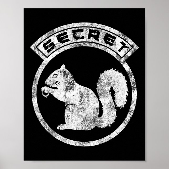 Póster ardilla secreta - angustiada - tipo 2 (Frente)