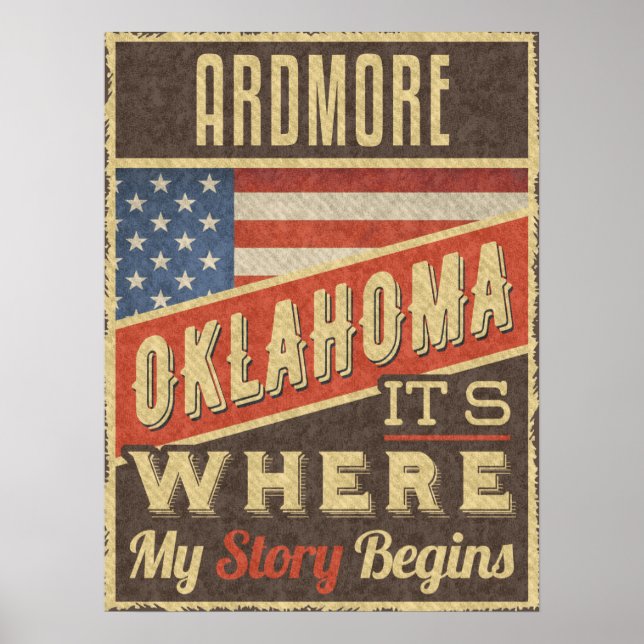 Póster Ardmore Oklahoma (Frente)