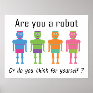 Póster Are you a Robot?
