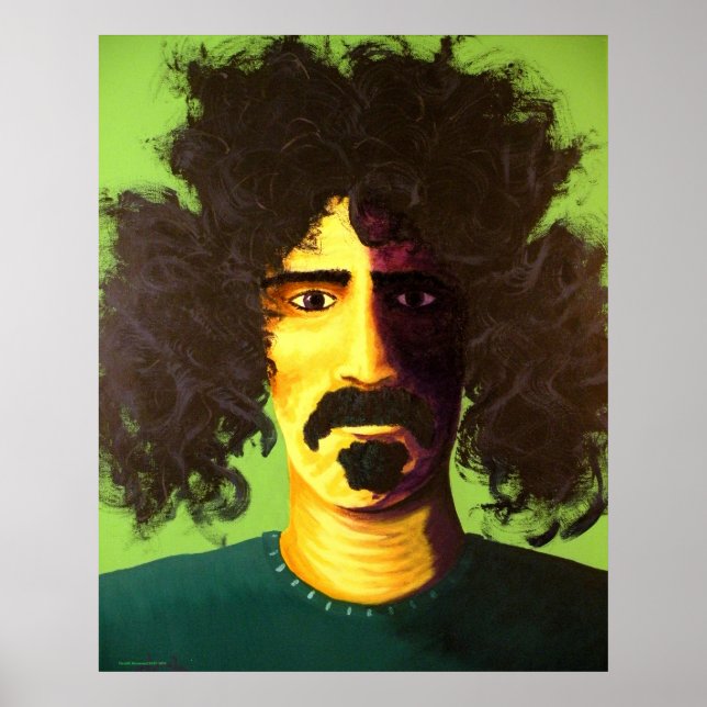 Póster "Are you serious?" Pop Art Poster of Frank Zappa (Frente)