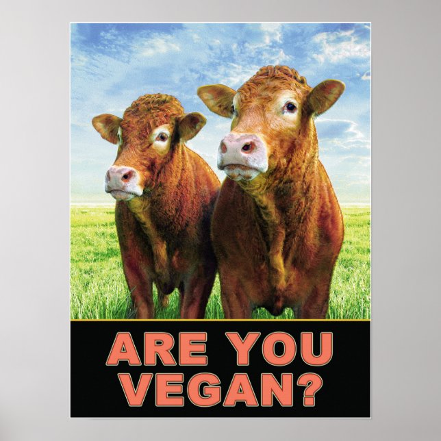 PÓSTER ARE YOU VEGAN ? (Frente)
