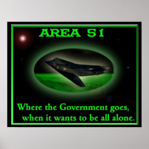 Póster Área 51 poster