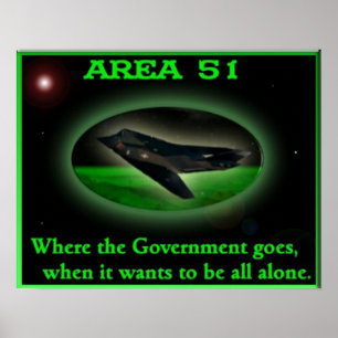 Póster Área 51 poster