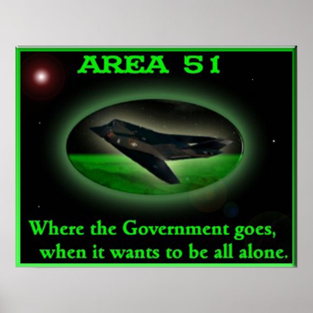 Póster Área 51 poster (Frente)