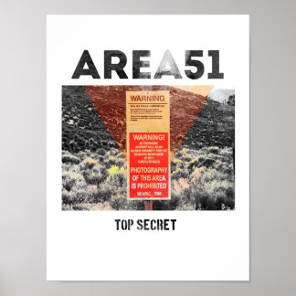 Póster Área 51 - Top Secret - Aliens