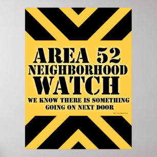Póster Área 52 Vigilancia de Vecindad