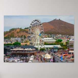 Póster Área costera de Ciudad del Cabo