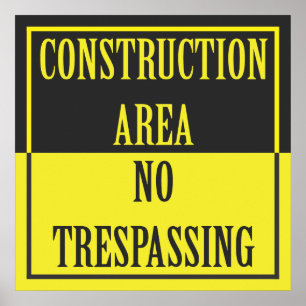 PÓSTER ÁREA DE CONSTRUCCIÓN - SIN RESPETO