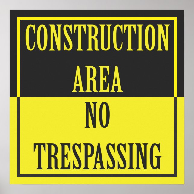 PÓSTER ÁREA DE CONSTRUCCIÓN - SIN RESPETO (Frente)