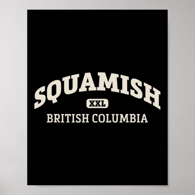 Póster Área de diseño de escalada en roca de estilo Squam (Frente)