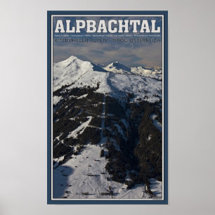 Póster Área de esquí Alpbach