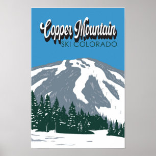 Póster Área de Esquí de la Montaña del Cobre