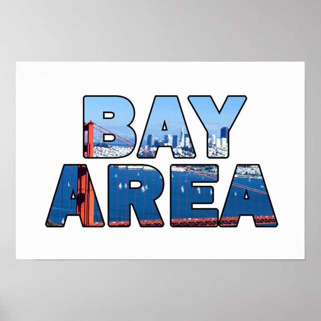 Póster Área de la Bahía de San Francisco (Frente)
