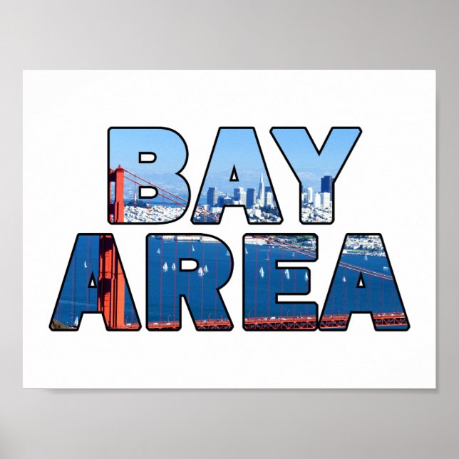 Póster Área de la Bahía de San Francisco (Frente)