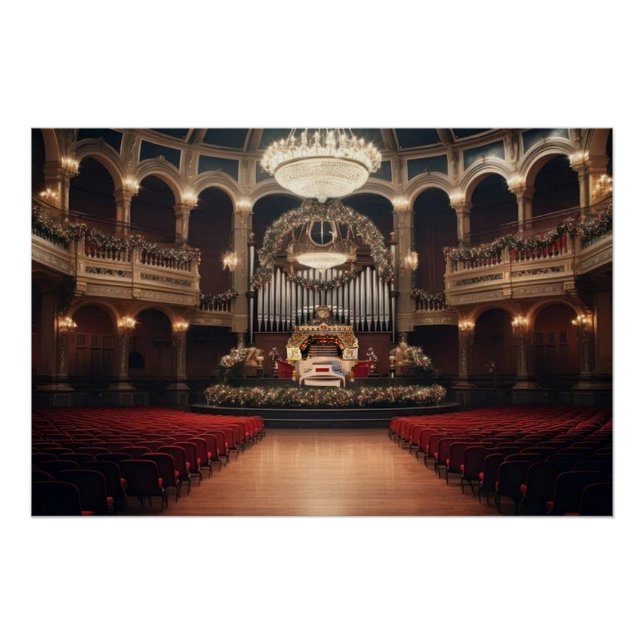 Póster Área del diseñador de órganos de teatro (Anverso)