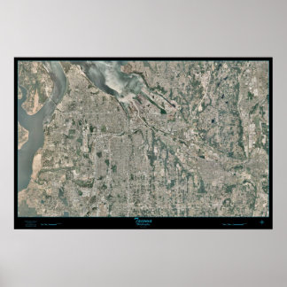 Póster Área metropolitana de Tacoma, Washington, cartel s