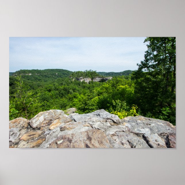 Póster Área panorámica del Arco Natural, Kentucky (Frente)