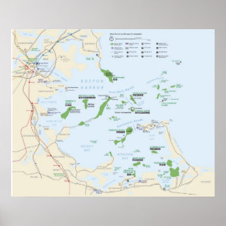 Póster Área recreativa nacional de las Islas del Puerto d