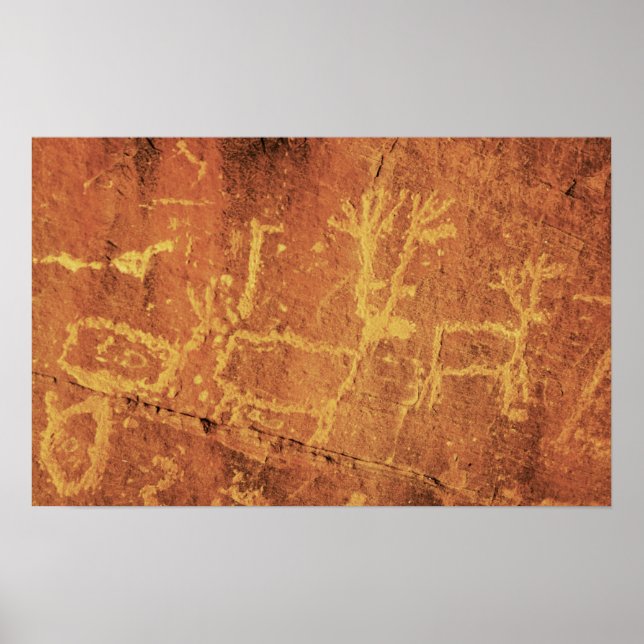 Póster Área Recreativa Nacional del Cañón Glen, Utah, Est (Frente)