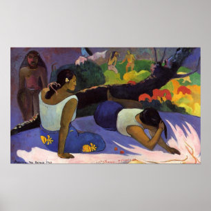 Póster Arearea no Varua Ino - Imagen de Paul Gauguin