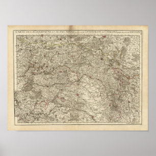 Póster Áreas urbanas de Francia 2