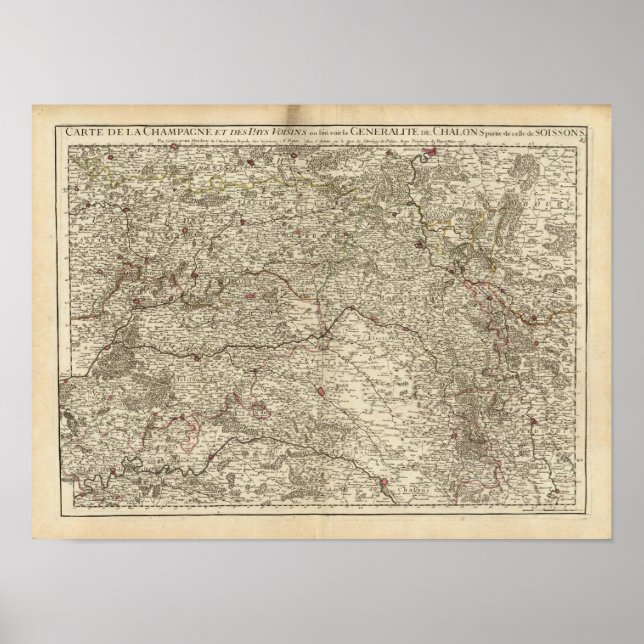 Póster Áreas urbanas de Francia 2 (Frente)