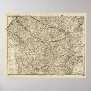 Póster Áreas urbanas de Francia 2