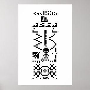 Póster Arecibo Binary Message Reply