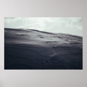 PÓSTER ARENA BLANCA BAJO NUBES BLANCOS DURANTE EL DÍA