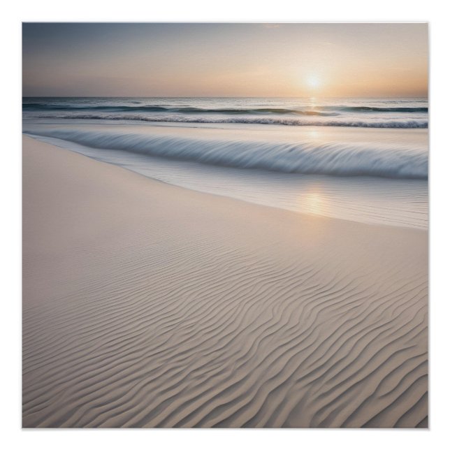 Póster Arena de playa de Sunset para fotografía (Anverso)