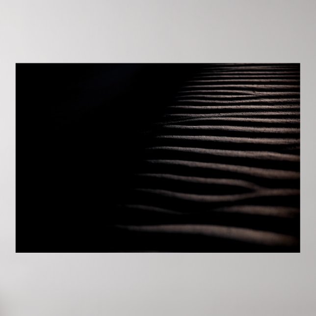 PÓSTER ARENA GRIS EN FOTOGRAFÍA DE CHIAROSCURO (Frente)