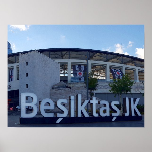 Póster Arena Vodafone, estadio de béisbol de Besiktas (Frente)