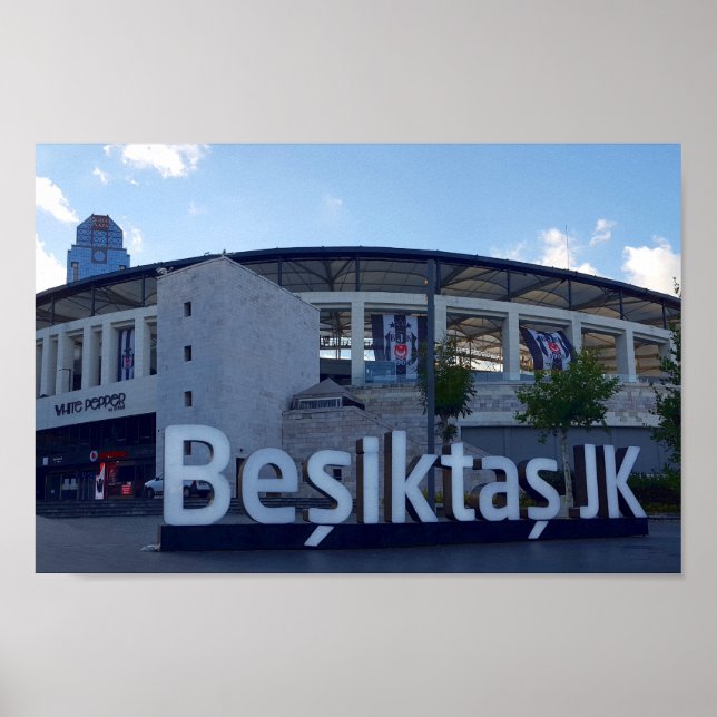 Póster Arena Vodafone, estadio de béisbol de Besiktas (Frente)