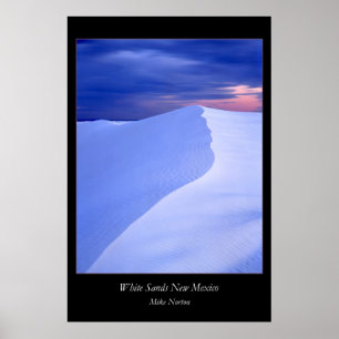 Póster Arenas blancas que igualan New México